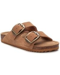 Xti - Suede Double Strap Buckle Sandals By - Lyst