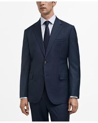 Mango - Virgin Wool Slim-fit Suit Blazer - Lyst