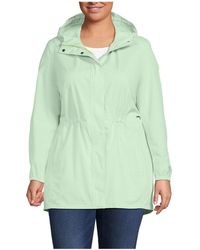 Lands' End - Plus Size Squall Packable Waterproof Raincoat - Lyst