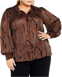 City Chic - Plus Size Madelyn Shirt - Lyst