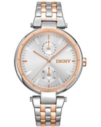 DKNY - Active Quartz Two-tone Stainless Steel Bracelet Watch - Lyst