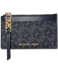 Michael Kors - Michael Empire Logo Small Zip Card Case - Lyst