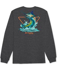 Columbia - Razer Pfg Marlin Logo Graphic Long-sleeve T-shirt - Lyst