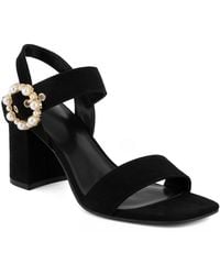 Jones New York - Earleny Embellished Block Heel Dress Sandals - Lyst