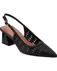 Marc Fisher - Lulia Woven Block Heel Slingback Pumps - Lyst
