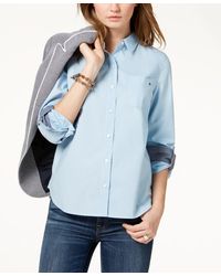 Tommy Hilfiger - Cotton Roll-tab Button-up Shirt - Lyst