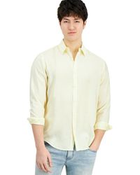 INC International Concepts - Dash Long-sleeve Button Front Crinkle Shirt - Lyst