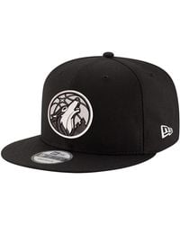 KTZ - Black/white Minnesota Timberwolves 59fifty Fitted Hat - Lyst