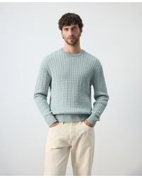 Mango - Cotton Cable-knit Sweater - Lyst