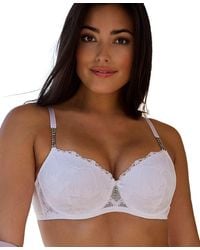 Lascana - Rhinestone Lace Push Up Bra - Lyst