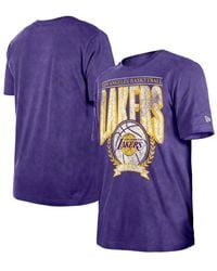 KTZ - Los Angeles Lakers Hardwood Classics Oversized Boxy Mineral Wash T-shirt - Lyst