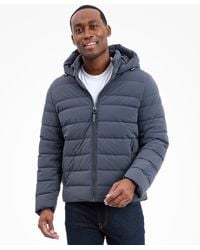 Michael Kors - Dressy Hooded Stretch Packable Jacket - Lyst