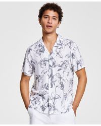 INC International Concepts - Lily Bloom Regular-fit Floral-print Button-down Camp Shirt - Lyst