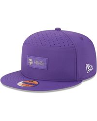 KTZ - Minnesota Vikings 2025 Sideline Split Panel 9fifty Snapback Hat - Lyst