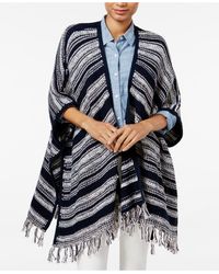 tommy hilfiger poncho sweater