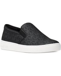 Michael Kors - Faux Leather Slip-on Sneakers - Lyst