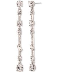 Givenchy - Mixed Cut Crystal Linear Drop Earrings - Lyst