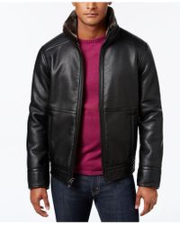 calvin klein leather jacket macys