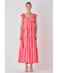 Endless Rose - Back Bow Tie Maxi Dress - Lyst