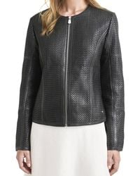Velez - Woven Leather Jacket - Lyst