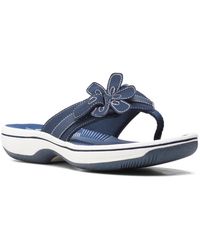 Clarks - Cloudsteppers Brinkley Flora Slip-on Sandals - Lyst