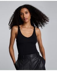Kenneth Cole - V-neck Sleeveless Tank Top - Lyst