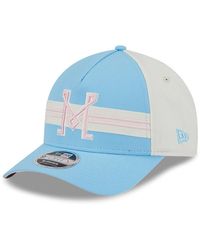 KTZ - Light Blue/white Inter Miami Cf 2025 Jersey Hook 9forty M-crown Adjustable Hat - Lyst