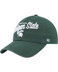 '47 - Michigan State Spartans Phoebe Clean Up Adjustable Hat - Lyst