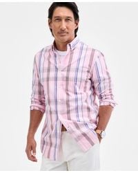 Club Room - Dublin Plaid Button-down Poplin Shirt - Lyst