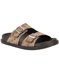 Guess - Verone Double Strap Fashion Slides - Lyst