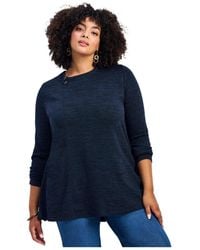 Avenue - Ruby Button Detail Hacci Top - Lyst