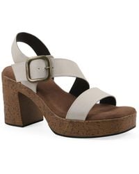 White Mountain - Barb Platform Sandal - Lyst