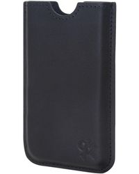 Token Leather Iphone Case - Black