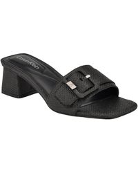 Calvin Klein - Ariella Slip-on Square Toe Dress Sandals - Lyst