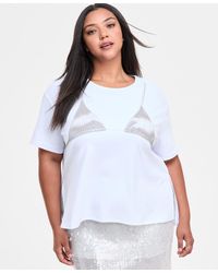 BarIII - Trendy Plus Size Bikini-graphic T-shirt - Lyst