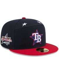 KTZ - Navy/red Cleveland Guardians 2025 Mlb All-star Game Workout Side Patch 59fifty Fitted Hat - Lyst