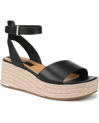 Franco Sarto - Tiffany Open Square Toe Espadrille Platform Sandals - Lyst
