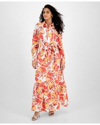 Rachel Roy - Pru Floral Maxi Shirt Dress - Lyst