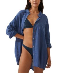 Cotton On - Swing Beach Shirt Swim Cover-up - Lyst
