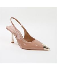 BERNESS - Vega Metallic Cap-toe Slingback - Lyst