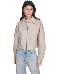 Levi's - Faux Leather Relaxed-fit Zip-front Jacket - Lyst