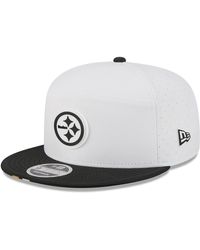 KTZ - White/black Pittsburgh Steelers 2025 Nfl Training Camp Split Panel 9fifty Snapback Hat - Lyst