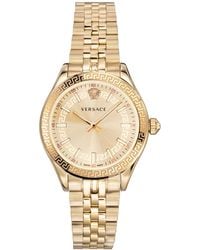 Versace - Swiss Hellenyium Ion Plated Bracelet Watch 36mm - Lyst