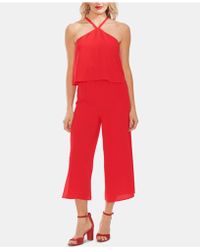 Vince Camuto Wide-leg Halter-neck Jumpsuit - Red