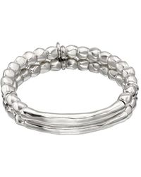 Uno De 50 - Sterling Double Beaded Bracelet - Lyst