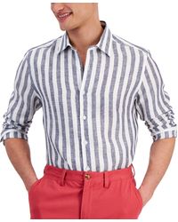 Club Room - Alba Stripe Long-sleeve Linen Shirt - Lyst