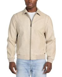 Guess - Aviator Relaxed-fit Faux-leather Bomber Jacket - Lyst