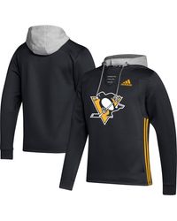 adidas - Pittsburgh Penguins Skate Lace Team Pullover Hoodie - Lyst