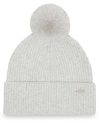 Steve Madden - Caught Brushed Fine Rib Knit Beanie - Lyst