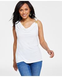 INC International Concepts - O-ring Cowlneck Top - Lyst